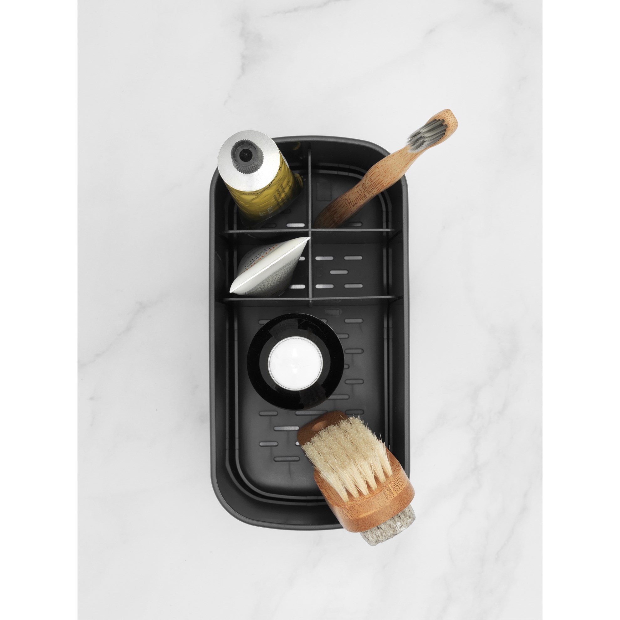 Koupelnový organizér Brabantia RENEW 20x10cm tmavě šedý_10