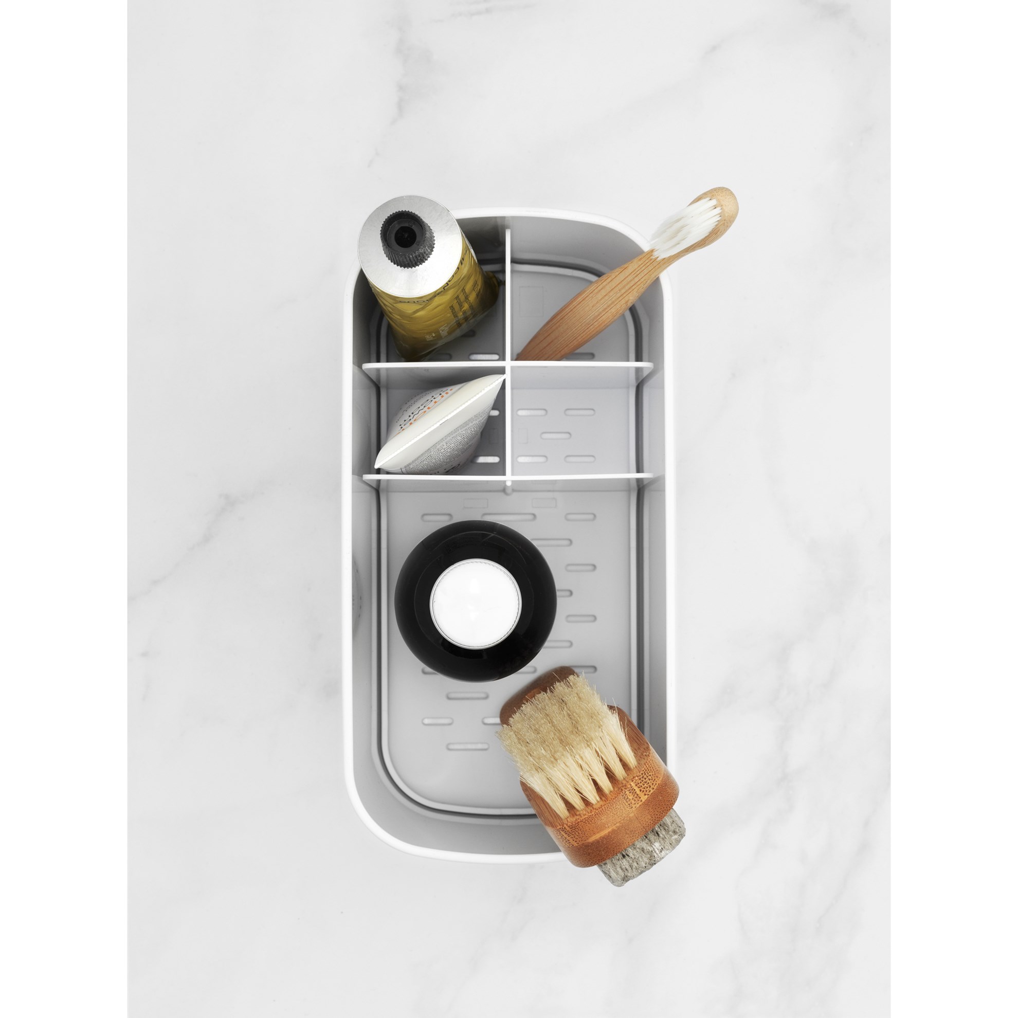 Koupelnový organizér Brabantia RENEW 20x10cm tmavě bílý_9