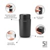 Dávkovač mýdla Brabantia 250ml tmavě šedý_4