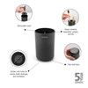 Kelímek na zubní kartáček Brabantia RENEW V.11cm tmavě šedý_3