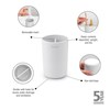 Kelímek na zubní kartáček Brabantia RENEW V.11cm bílý_3