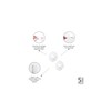 Nástěnné háčky Brabantia RENEW SET/2ks bílé_2