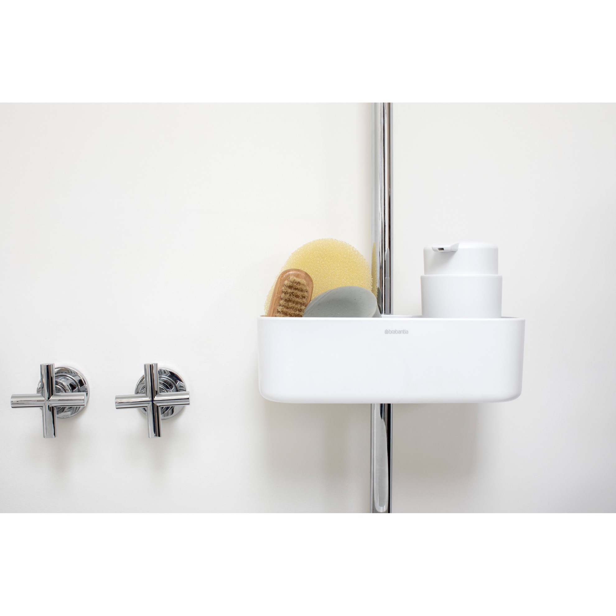 Sprchový držák/organizér Brabantia 24x13cm bílý_5