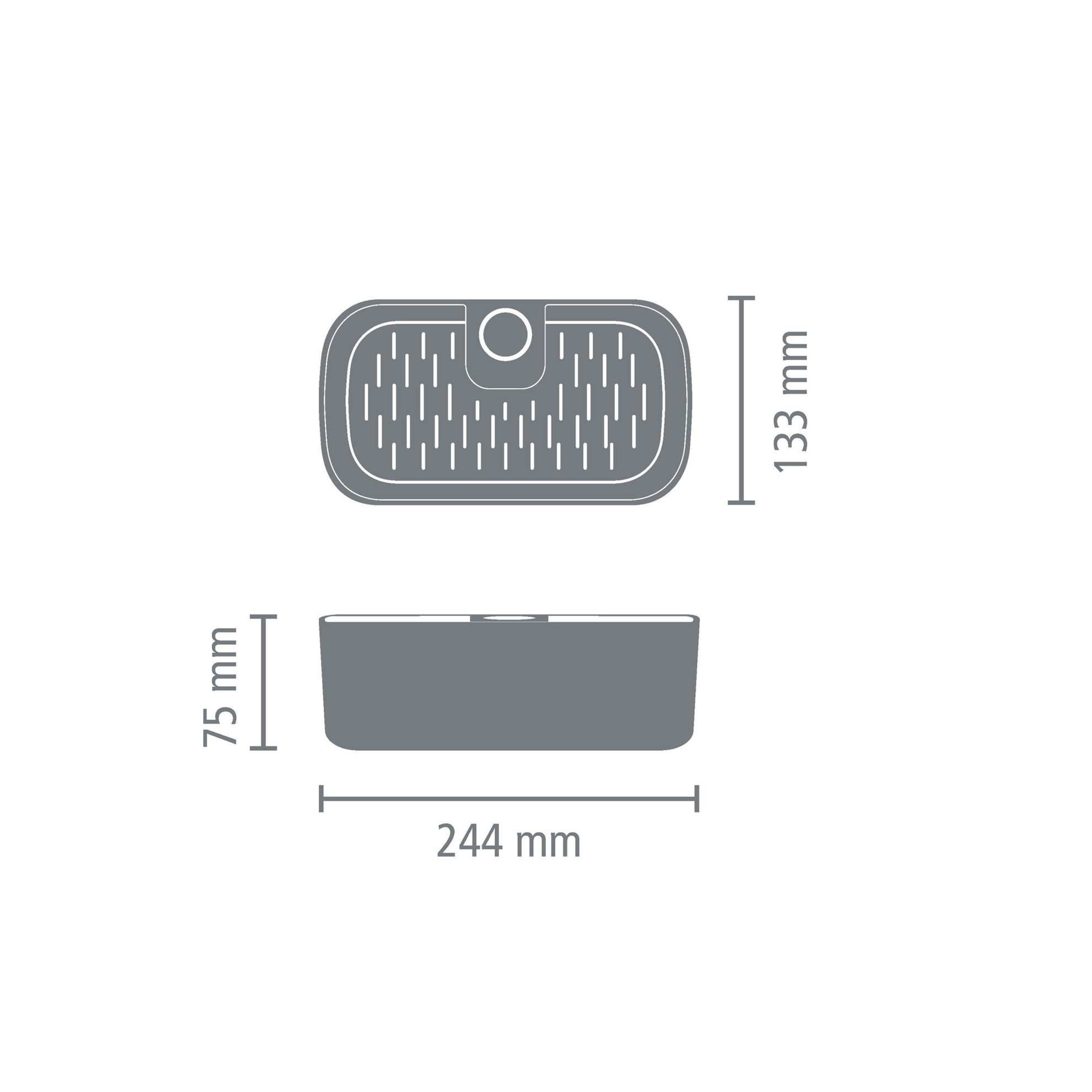 Sprchový držák/organizér Brabantia 24x13cm bílý_7