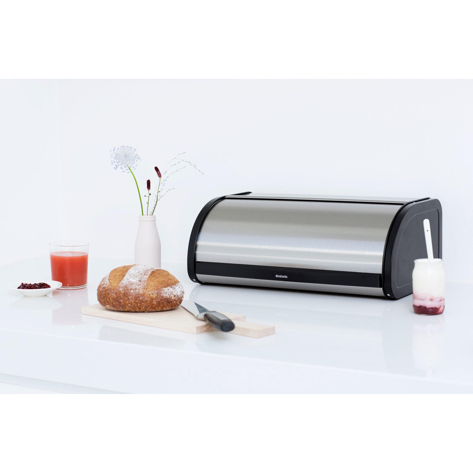 Chlebník Brabantia ROLL TOP 44,5x26cm matná nerez_0