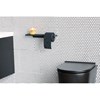 Držák toaletního papíru s poličkou Brabantia MINDSET D.42cm tmavě šedý_6