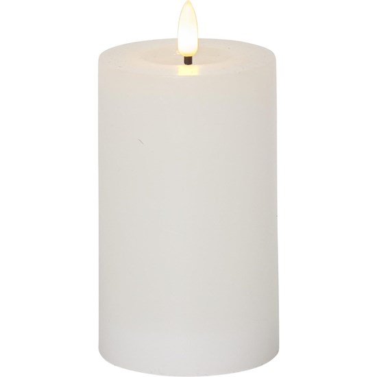 LED svíčka FLAMME FLOW V.15cm bílá_0