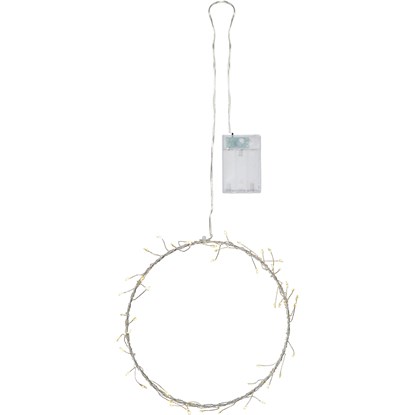 LED závěsná dekorace POPPY 50xLED  P.20cm stříbrná_0