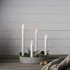LED svíčky FLAMME SET/4ks V.16-21cm bílé_0
