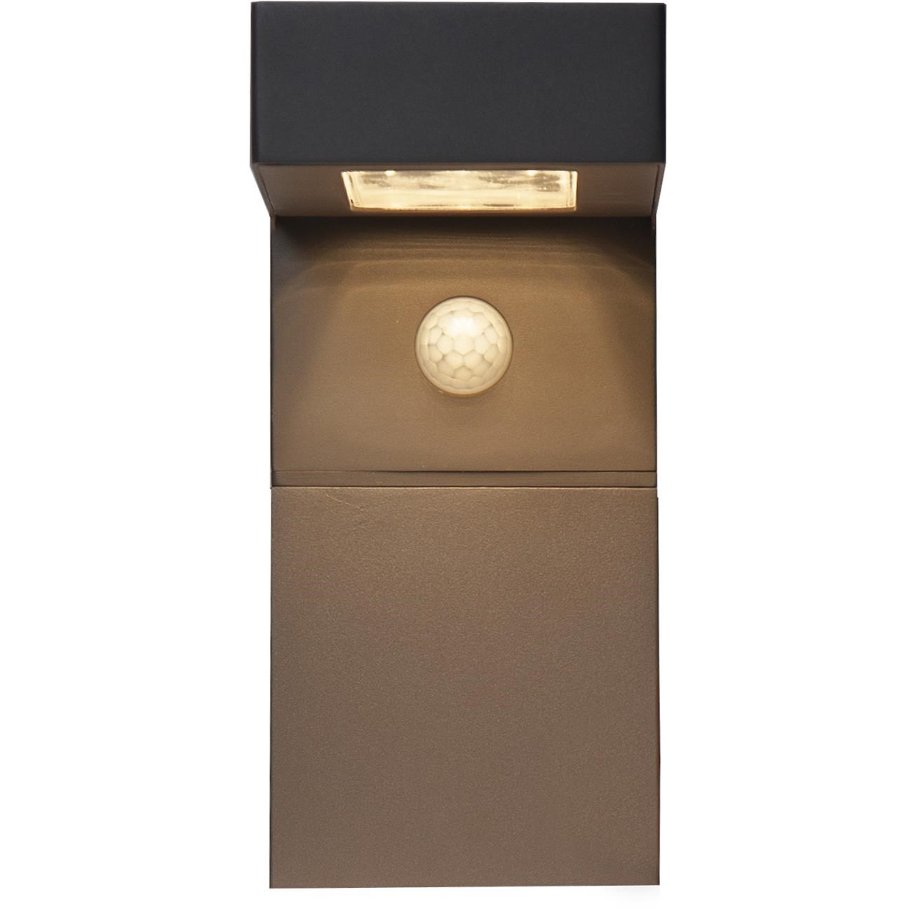 LED solární nástěnné osvětlení VICI se senzorem pohybu V.20cm černé_0
