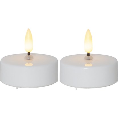 LED čajová svíčka FLAMME SET/2ks bílá_0