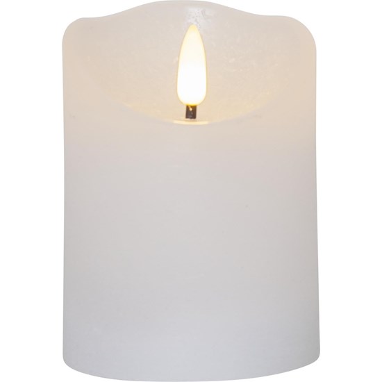 LED svíčka FLAMME V.10cm bílá_1
