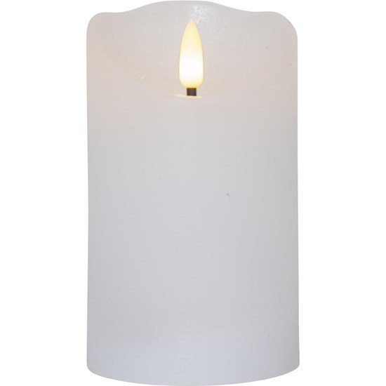 LED svíčka FLAMME V.12,5cm bílá_1