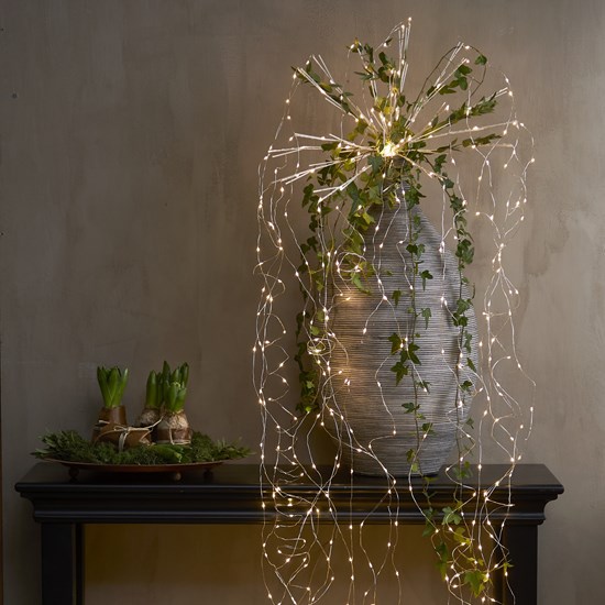 LED světelný závěs DEW DROP 600xLED V.320cm stříbrný_2