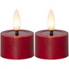 LED čajová svíčka FLAMME SET/2ks červená_0