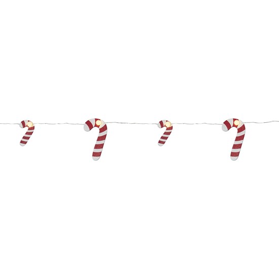 LED světelný řetěz CANDYCANE 10xLED D.1,3m bílo-červený_0