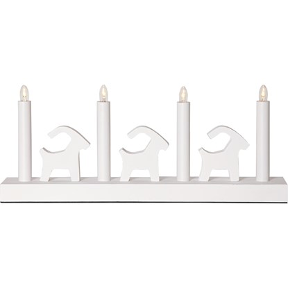 LED adventní svícen BRUSE D.43cm bílý_0