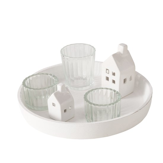 Vánoční svícen s dekorací HYGGELIG P.21cm_2