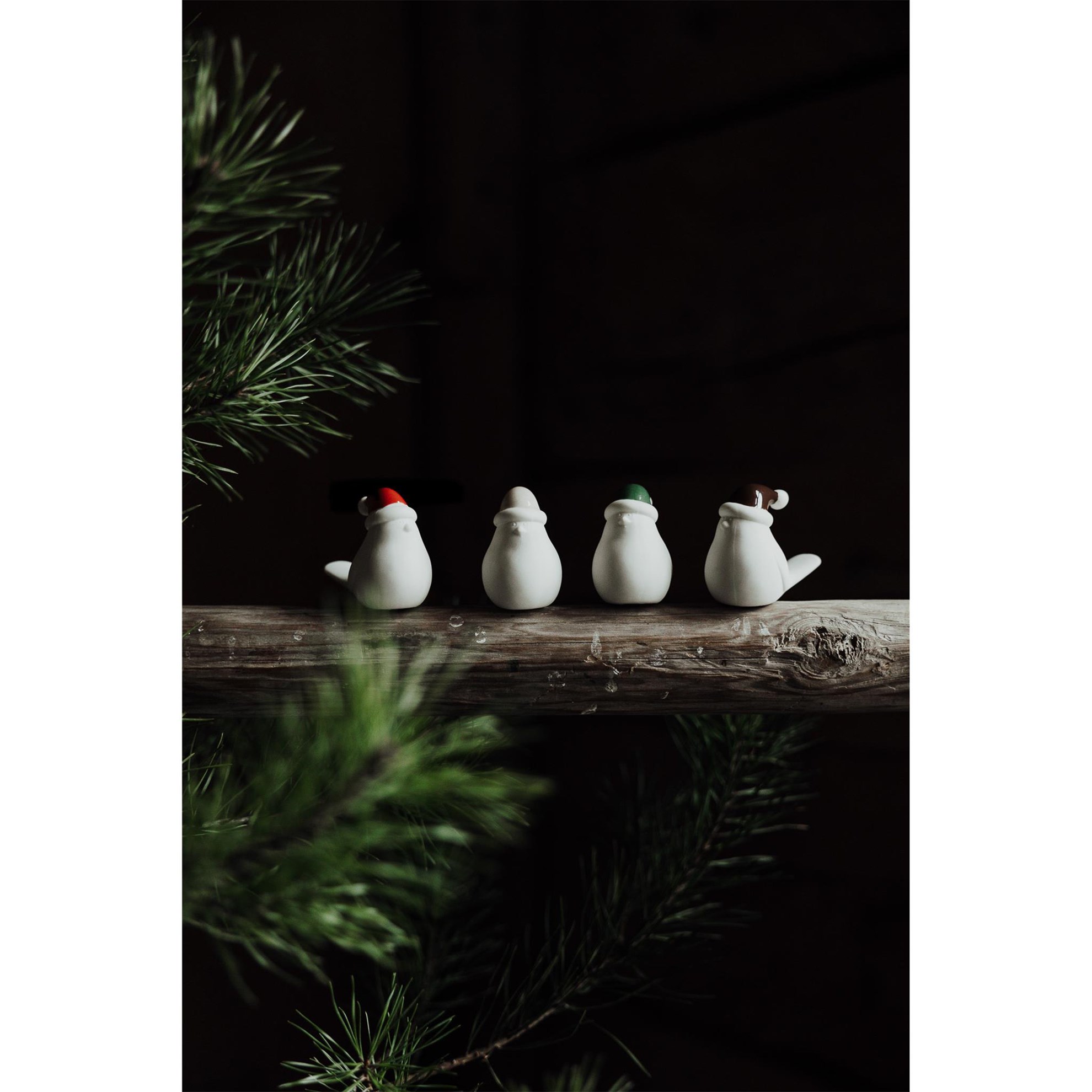 Keramická dekorace/ptáček ELIN malý V.5cm červený_0