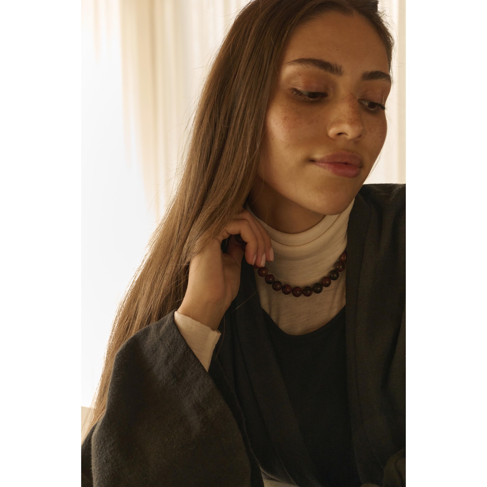 Náhrdelník Monk & Anna dark wood_1