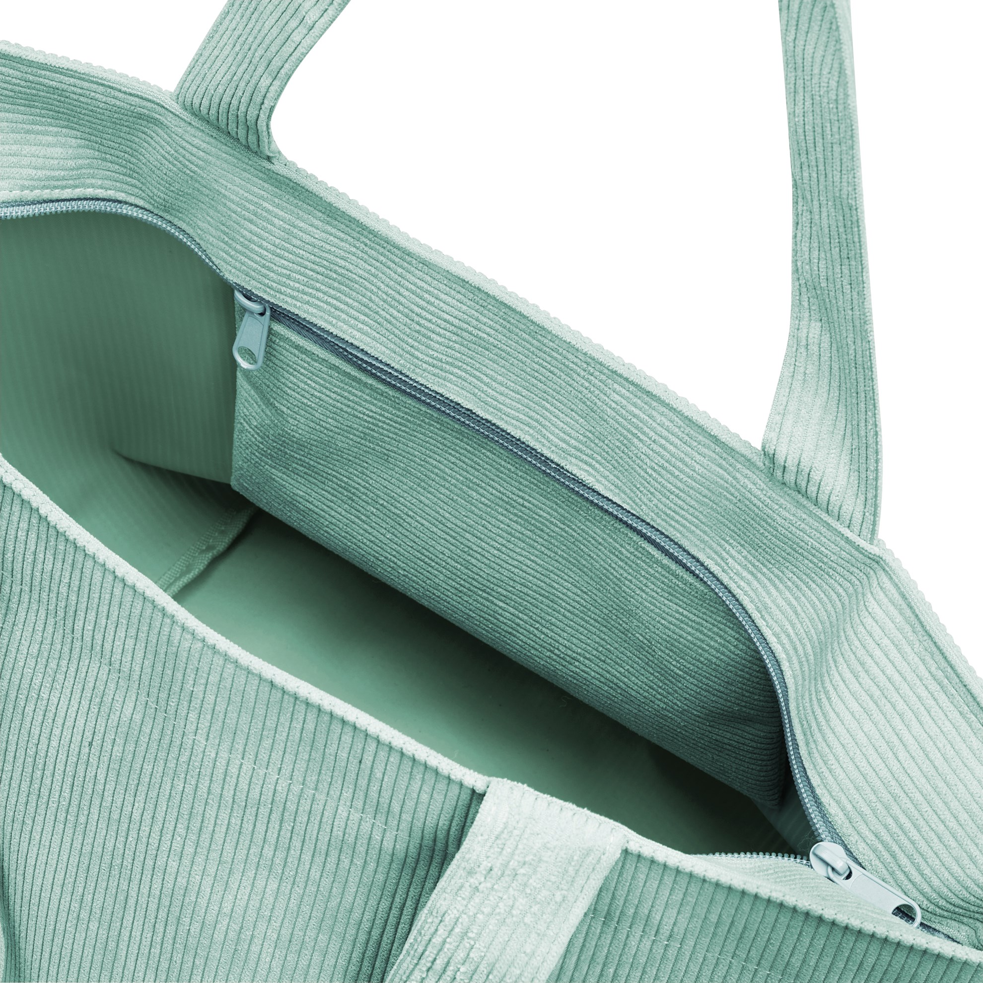 Taška přes rameno Shopper M cord mint_0