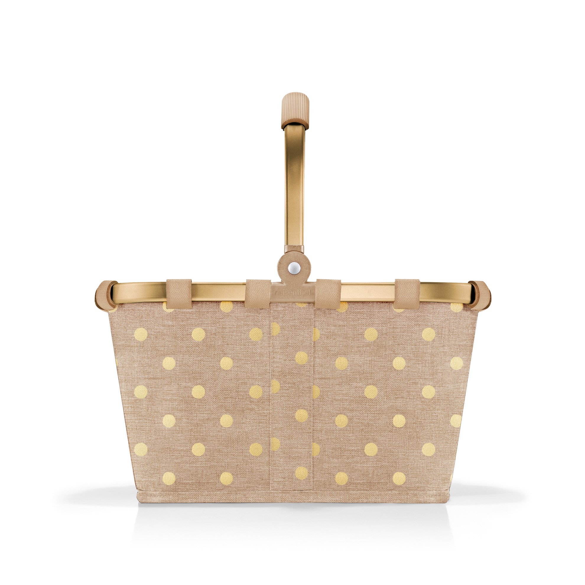 Nákupní košík Carrybag XS frame metallic dots coffee_0