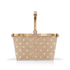 Nákupní košík Carrybag XS frame metallic dots coffee_0