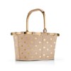 Nákupní košík Carrybag XS frame metallic dots coffee_2