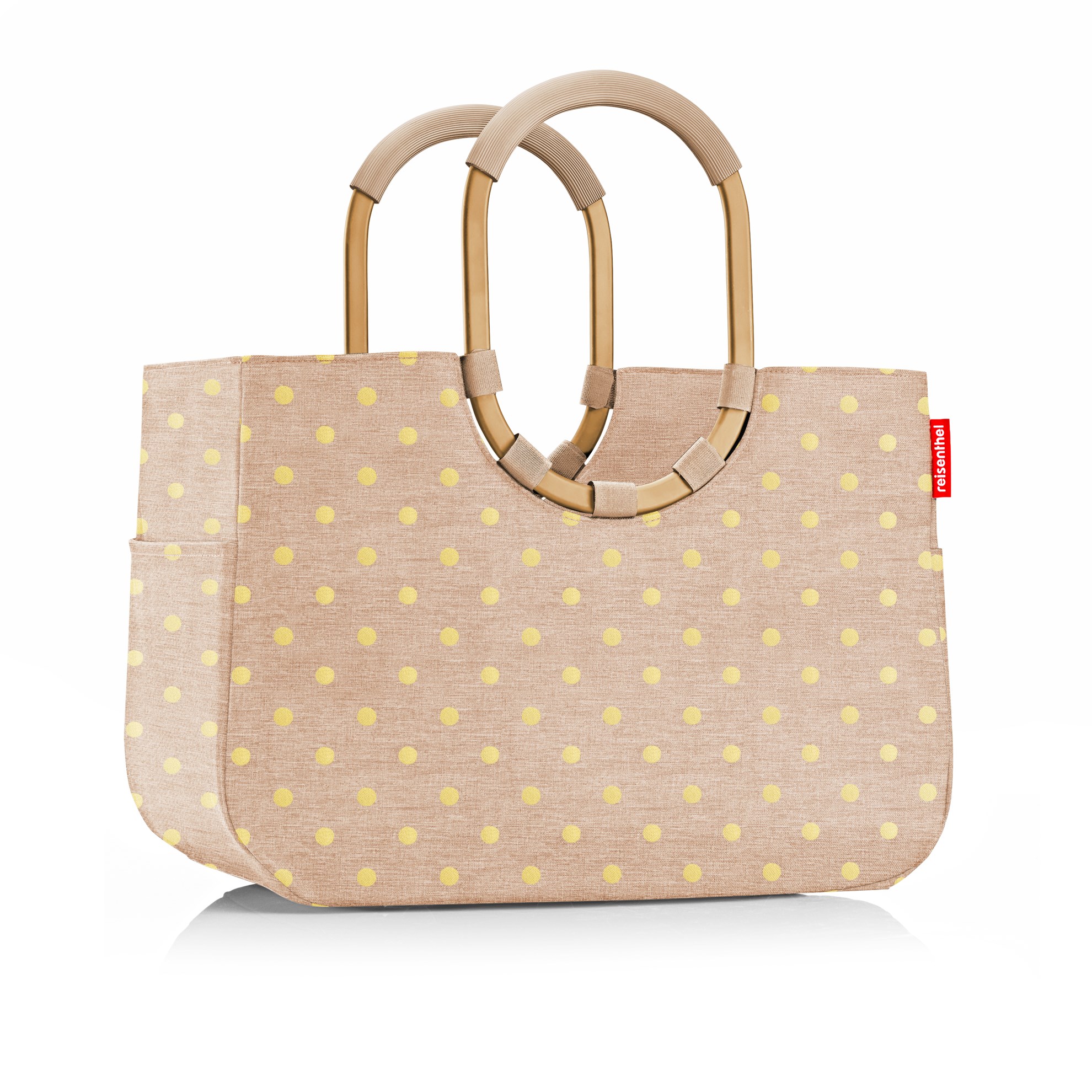 Módní taška Loopshopper L frame metallic dots coffee_0