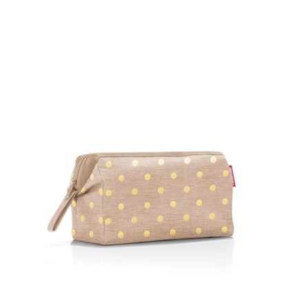 Kosmetická taška Travelcosmetic metallic dots coffee_2