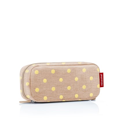 Praktické pouzdro Multicase metallic dots coffee_1