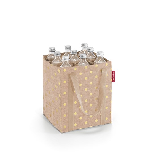 Taška na lahve Bottlebag metallic dots coffee_1