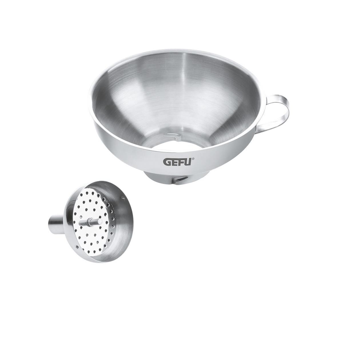 Nálevka / trychtýř se sítkem Gefu VERSARE P.14cm nerezová_0