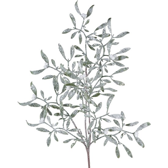 Umělé jmelí 55 cm, zelená omrzlá_0