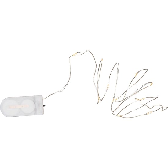 Světelný řetěz na baterie s 12 LED kapkami rosy, 110cm_0