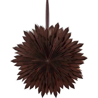 Papierstern "Ice"braun, ca. 50 cm, mit Band 3-lagig, ohne Leuchtmittel_1