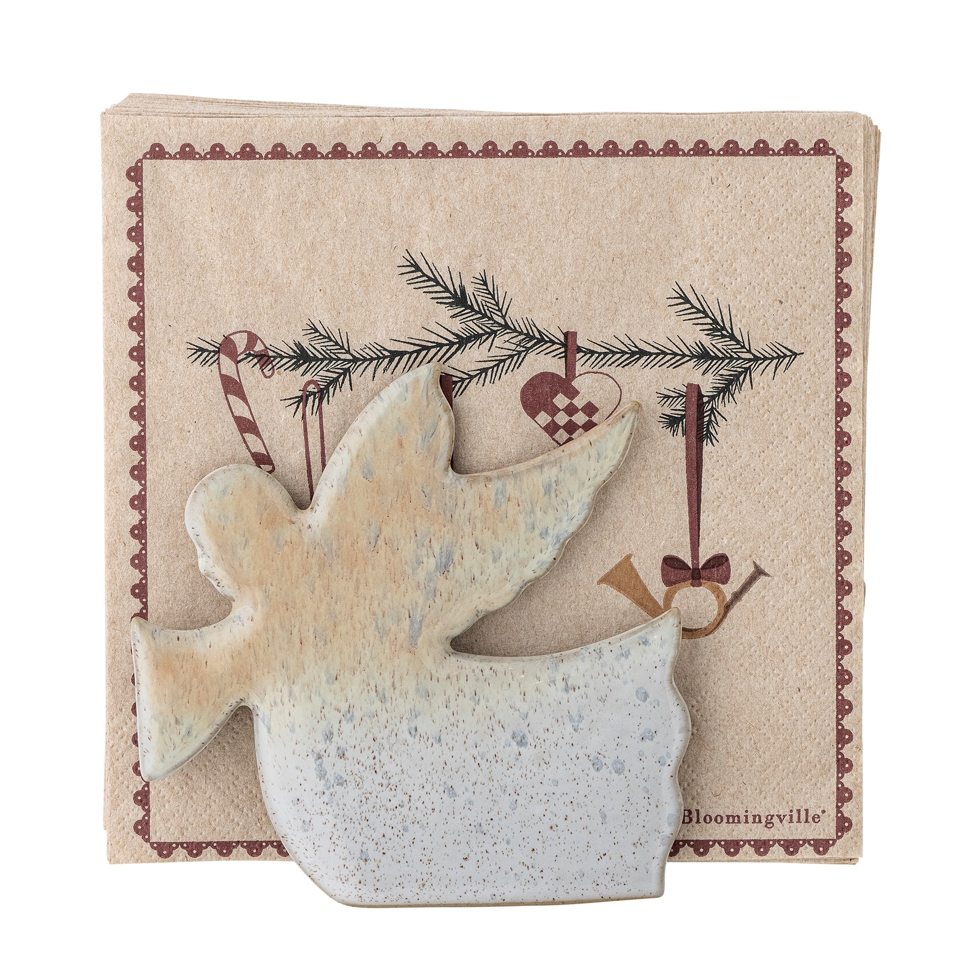 Držák na papírové ubrousky CHERUB 12x16cm přírodní_1