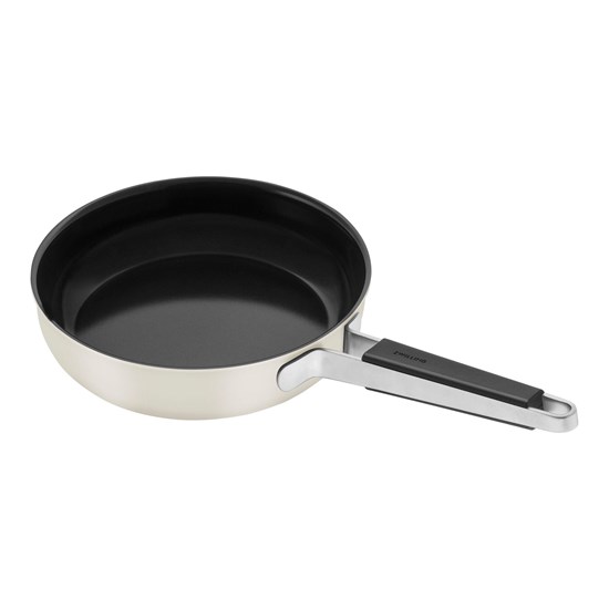 Nerezová pánev ZWILLING PURE 24cm s keramickým povrchem slonovinově bílá_2