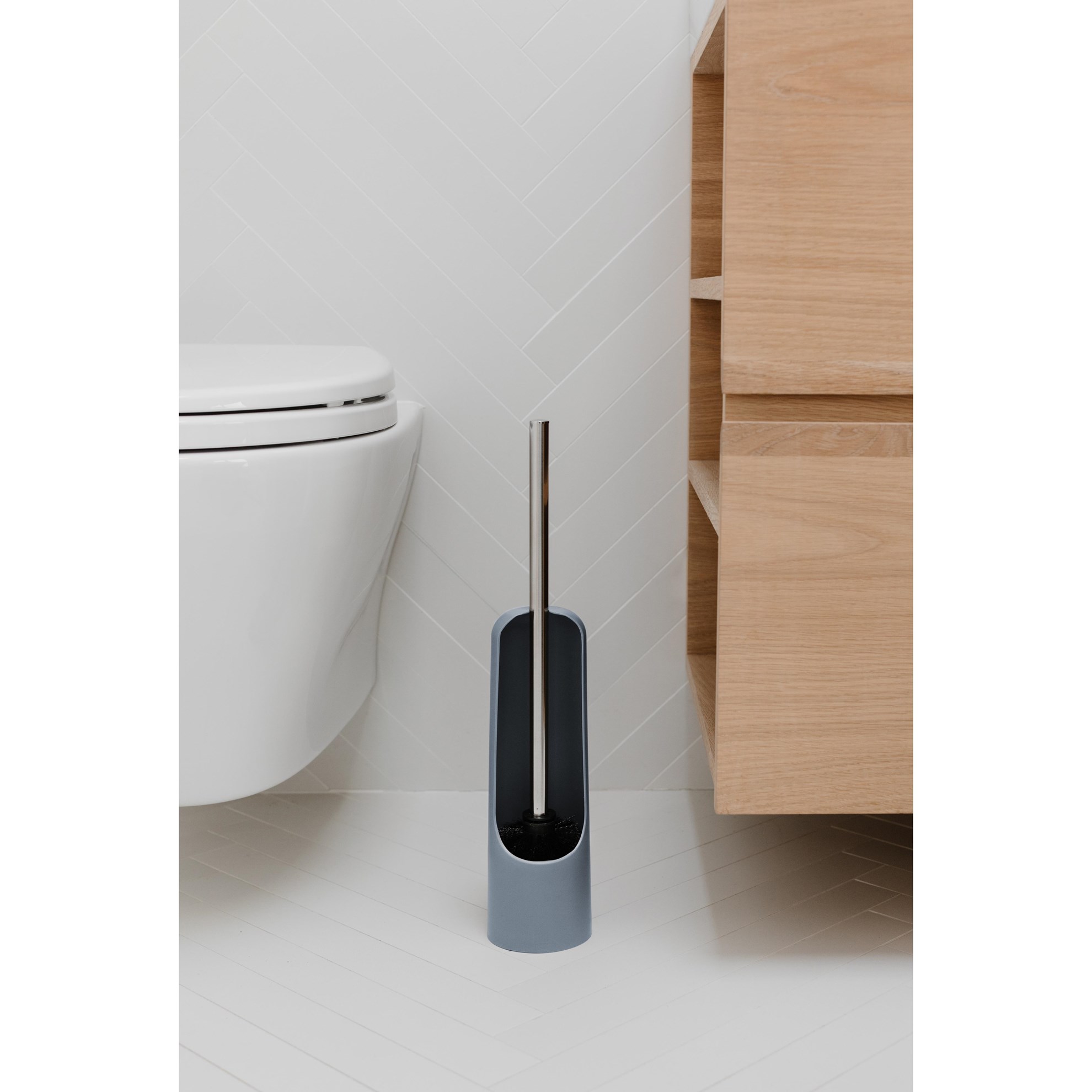 Štětka na WC Umbra TOUCH břidlicově modrá_2