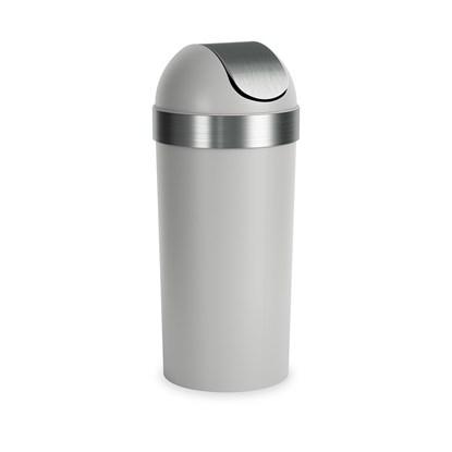 Odpadkový koš s výklopným víkem Umbra VENTI CAN 62l šedý/nikl_9