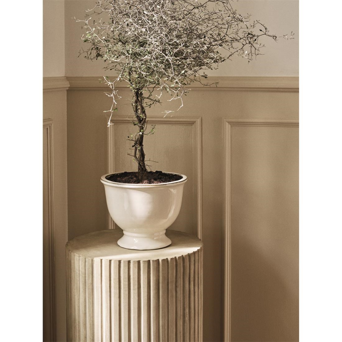 Květináč Broste ANNABELLA V.19cm krémová_1