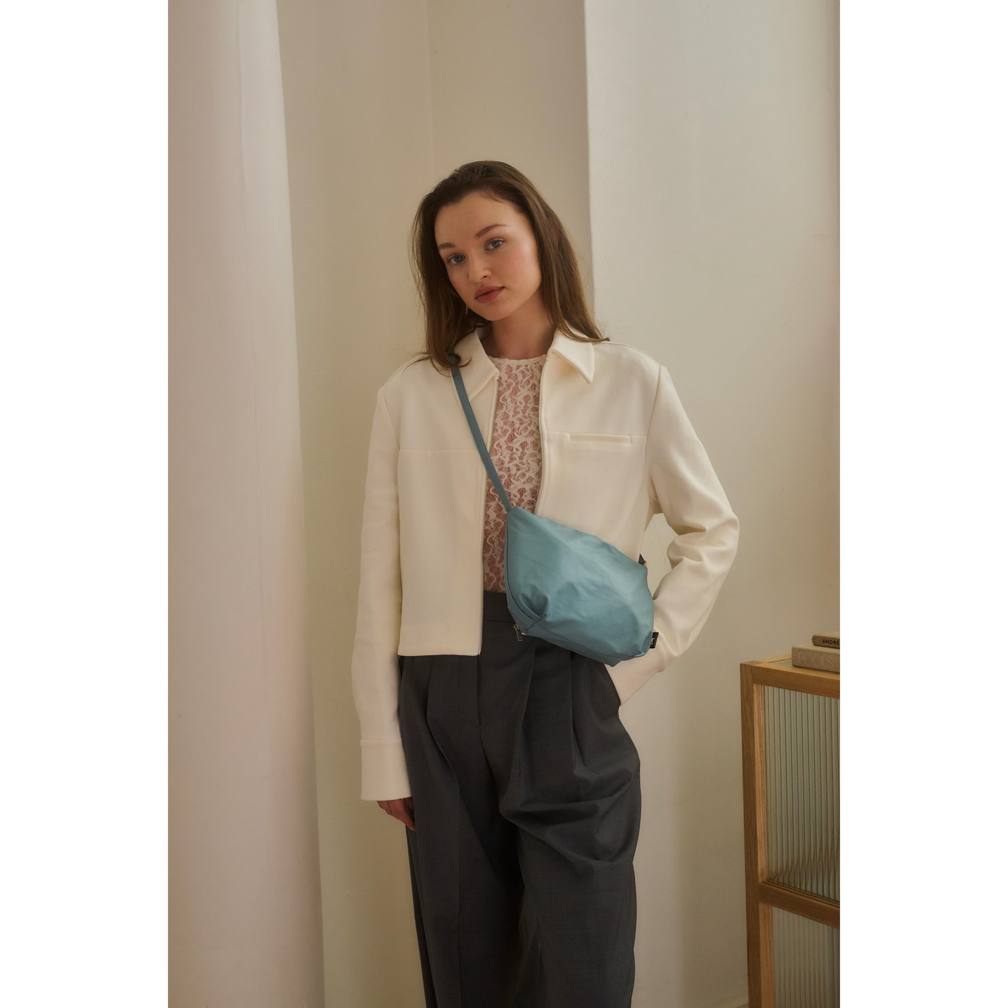 Kabelka Tinne + Mia CROSS BODY stone blue_2