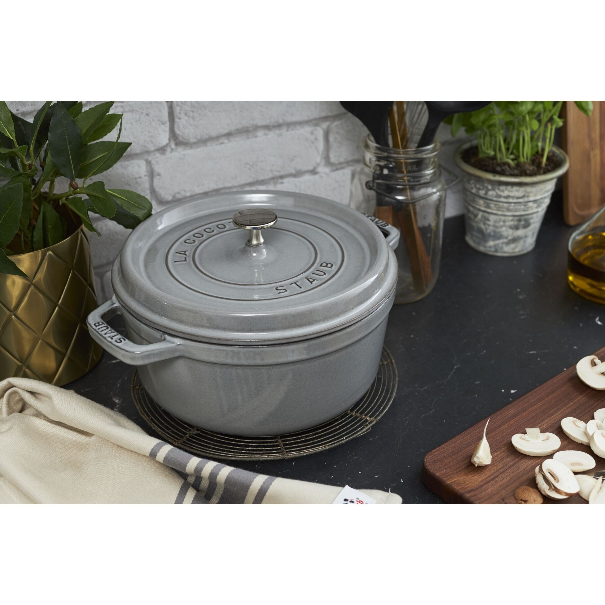 Hrnec STAUB  kulatý 20cm šedý 2,2l_1