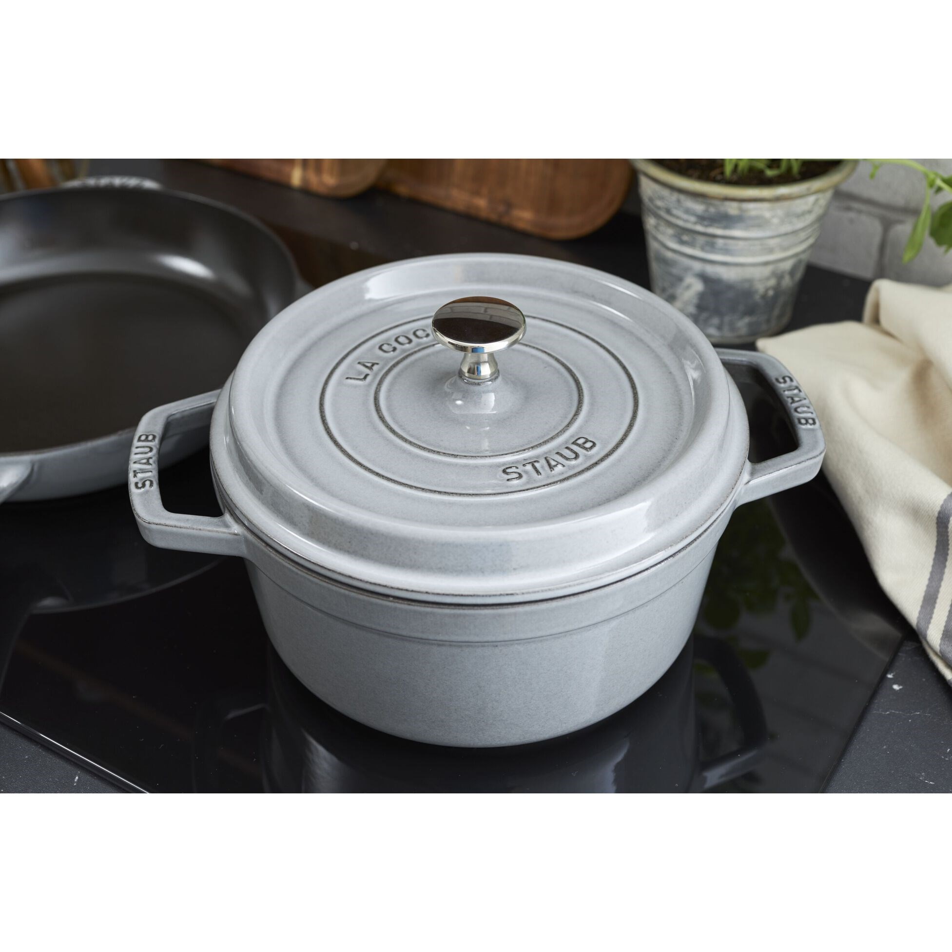 Hrnec STAUB  kulatý 20cm šedý 2,2l_3