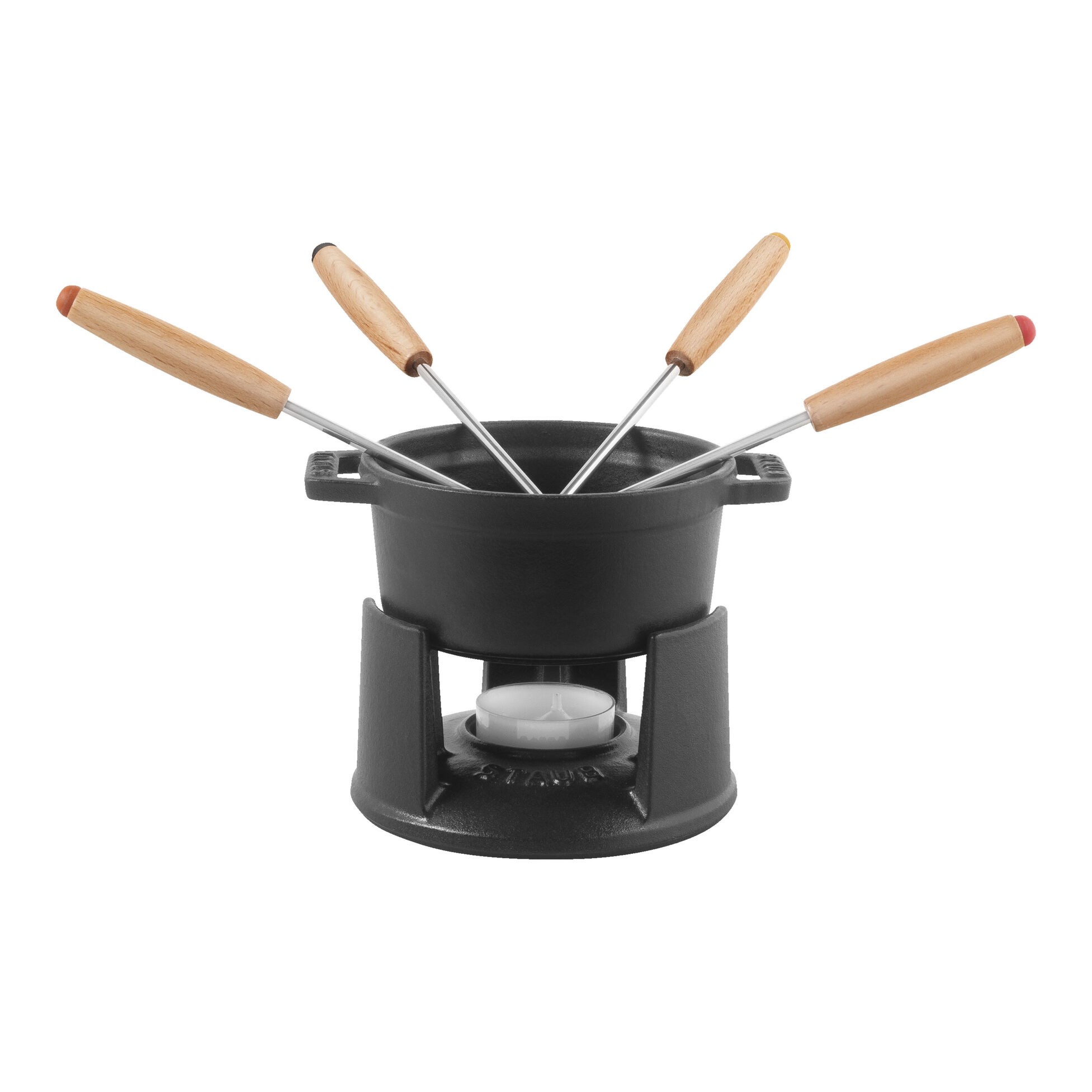 Miniset na Fondue STAUB černý 10cm/ 250ml_0
