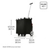 Taška na kolečkách Reisenthel Carrycruiser frame raffia black_4