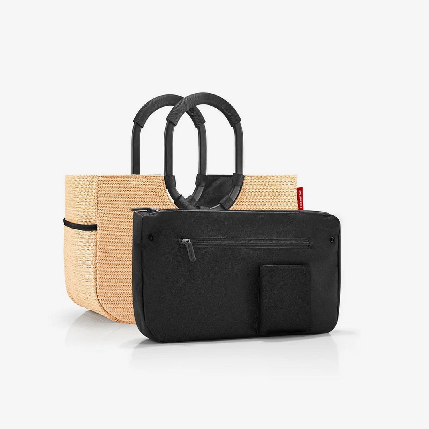 Módní taška Reisenthel Loopshopper M frame raffia black_0