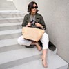 Taška přes rameno Reisenthel Shopper M raffia black_1