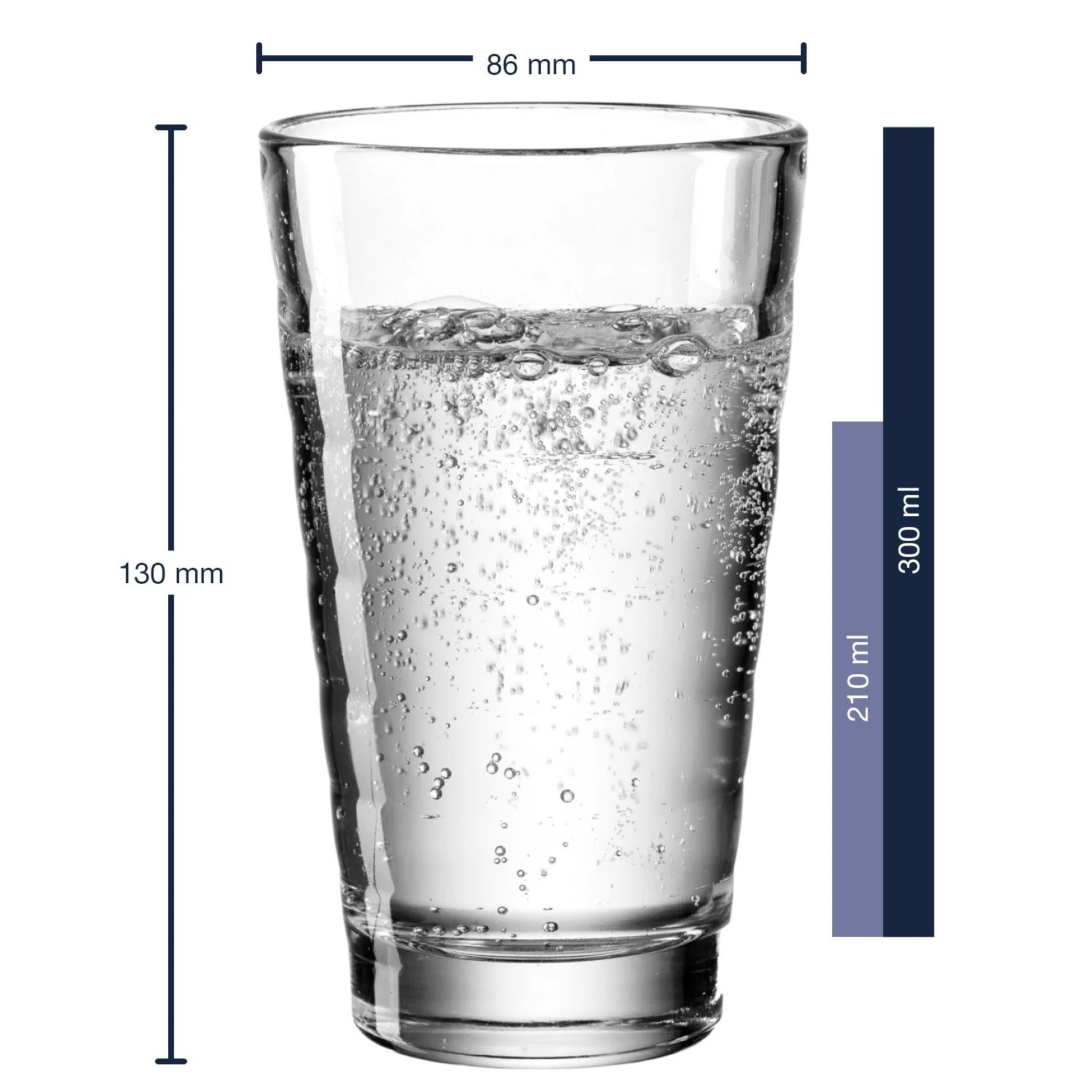 Sklenice na vodu Leonardo ONDA 300ml/210ml SET/12ks_0