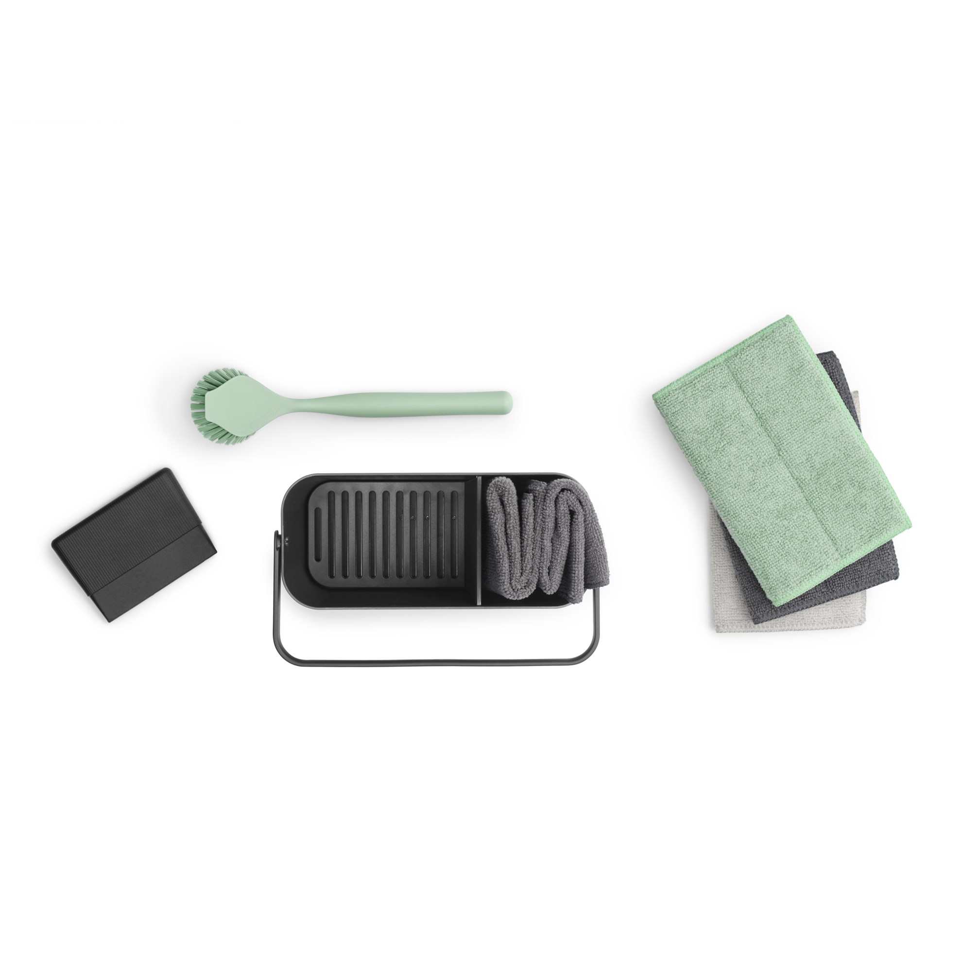 Organizér ke dřezu Brabantia SINKSIDE SET/8ks tmavě šedý_2